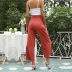 women s high waist solid color casual pants wide leg pants nihaostyles wholesale clothing NSDMB79606