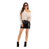 women s  V-neck distressed long-sleeved loose sweater nihaostyles wholesale clothing NSDMB79620
