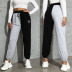 women s casual high-waist stitching drawstring sports pants nihaostyles wholesale clothing NSDMB79621