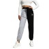 women s casual high-waist stitching drawstring sports pants nihaostyles wholesale clothing NSDMB79621