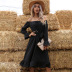 women s long-sleeved off-shoulder ruffle dress nihaostyles wholesale clothing NSDMB79623