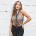 women s Leopard Print Tight Sleeveless jumpsuit nihaostyles wholesale clothing NSDMB79624