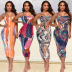 women s digital printing tight-fitting dress nihaostyles clothing wholesale NSOSD79641