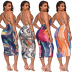 women s digital printing tight-fitting dress nihaostyles clothing wholesale NSOSD79641