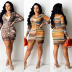 women s tight-fitting mesh printed dress nihaostyles clothing wholesale NSOSD79652