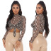 women s mesh snake print long-sleeved shirt nihaostyles clothing wholesale NSOSD79660
