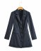 autumn women s single-breasted back-hollow lapel suit striped dress nihaostyles wholesale clothing NSXPF79671