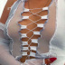 Mesh Stitching Hollow Slim Vest NSXPF79690