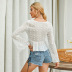 women s V-neck polka-dot short flared sleeve top nihaostyles clothing wholesale NSWX79739