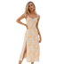 women s print strappy slit dress nihaostyles clothing wholesale NSWX79742