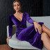 women s V-neck long-sleeved tight-fitting dress nihaostyles clothing wholesale NSWX79744