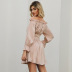 women s long sleeve off-shoulder dress nihaostyles clothing wholesale NSWX79749