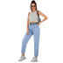 women s high-waist slim straight-leg jeans nihaostyles clothing wholesale NSJM79774