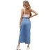 women s slit denim skirt nihaostyles clothing wholesale NSJM79776