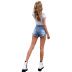 women s high-waisted frayed denim shorts nihaostyles clothing wholesale NSJM79778