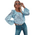 women s lantern sleeve ruffled shirt nihaostyles clothing wholesale NSJM79783