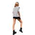 women s short-sleeved striped t-shirt nihaostyles clothing wholesale NSJM79786