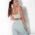 seamless knitted quick-drying bra with leggings two-piece yoga suit nihaostyles clothing wholesale NSXER79792