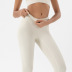 Leggings de yoga de cintura alta con abdomen acanalado para mujer, ropa de nihaostyles al por mayor NSXER79801
