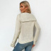 Otoño e invierno cuello de la bufanda de las mujeres de manga larga suéter de punto torcido nihaostyles ropa al por mayor NSYSQ79821