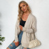 Loose Long-Sleeved Knitted Cardigan With Pockets NSYSQ79822