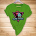 Lips ice cream triangle print T-shirt nihaostyles wholesale clothing NSYAY80873