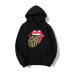 leopard grain tongue print plus velvet Hooded sweatshirt nihaostyles wholesale clothing NSYAY80790