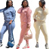 women s thick long-sleeved hoodie fold pile pants two-piece suit nihaostyles clothing wholesale NSMFF79833