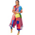 women s long-sleeved lapel pit strip loose printing dress nihaostyles clothing wholesale NSMFF79835