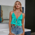 women s bright color V-neck lace camisole nihaostyles clothing wholesale NSWX79868