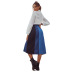 women s retro stitching high waist washed denim skirt nihaostyles wholesale clothing NSJM79872
