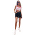 summer women s straight high waist denim shorts nihaostyles wholesale clothing NSJM79890