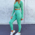 women s long-sleeved top with leggings yoga suit nihaostyles clothing wholesale NSXER79917