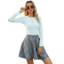 autumn and winter Women s High Waist Plaid Skirt nihaostyles wholesale clothing NSJM79939