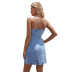 women s retro suspenders receivng waist package hip short denim dress nihaostyles wholesale clothing NSJM79947