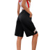 Primavera y verano pantalones medios holgados de pierna ancha transpirables para mujer nihaostyles ropa al por mayor NSJM79957