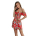 women s tube top cutout shoulder short-sleeved dress nihaostyles clothing wholesale NSWX79974