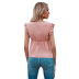 women s V-neck lace receving waist sleeveless shirt nihaostyles wholesale clothing NSJM79997