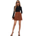 women s loose package hip half-length A-line skirt nihaostyles wholesale clothing NSJM80002