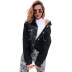 autumn and winter Women s Loose Pocket Chain Denim Jacket nihaostyles wholesale clothing NSJM80017