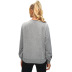 Otoño e invierno mujeres cuello redondo falso bolsillo suelto manga larga Sweatershirt nihaostyles ropa al por mayor NSJM80021