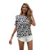 women s square collar daisy drawstring short-sleeved shirt nihaostyles clothing wholesale NSJM80047