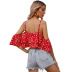 women s floral strapless tank top nihaostyles clothing wholesale NSJM80052