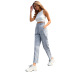 women s high-waist plaid straight-leg pants nihaostyles clothing wholesale NSJM80053