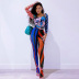 autumn women s rainbow striped slimming high waist leggings nihaostyles wholesale clothing NSMX80088
