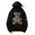 Embroidered Bear round Neck Loose hooded Sweatshirt nihaostyles wholesale clothing NSXMI80853