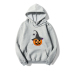 Halloween pumpkin spider print fleece Hooded sweatershirt nihaostyles wholesale halloween costumes NSYAY80868