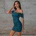 off-shoulder strapless tight-fitting dress nihaostyles clothing wholesale NSWX80113