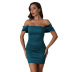 off-shoulder strapless tight-fitting dress nihaostyles clothing wholesale NSWX80113