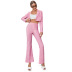 women s bright color short suit jacket trousers suit nihaostyles clothing wholesale NSWX80132